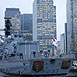 HMS Westminster at Canary Wharf London