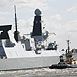 HMS DEFENDER leaves London