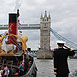 Portwey 90 yr old Steam Tug takes Royal Navy Salute 5