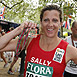 Sally Gunnell  finishes the London Marathon 2007