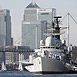 HMS Exeter in London Docklands